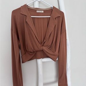 Free People long sleeve crop top